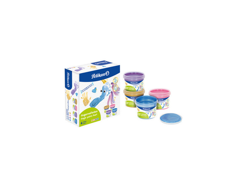 Pelikan Gouache aux doigts Pearlfarben, set de 4