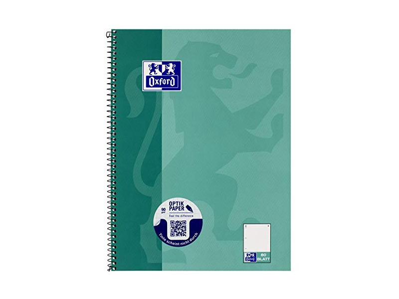 Oxford Cahier spiralé, A5+, pointillé, 160 pages