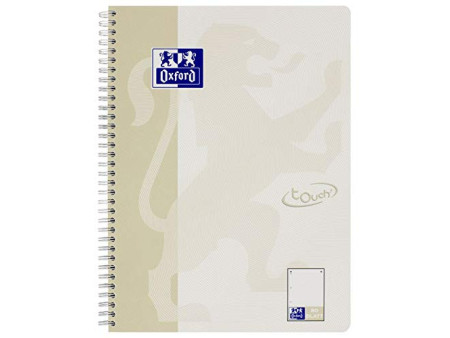 Oxford Cahier spiralé Touch, A4+, pointillé, 160 pages