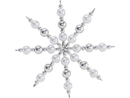 folia Kit d'étoiles en perles, 340 pièces, bleu/argent/blanc
