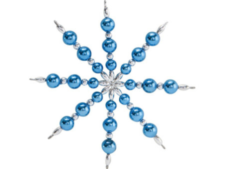 folia Kit d'étoiles en perles, 340 pièces, bleu/argent/blanc