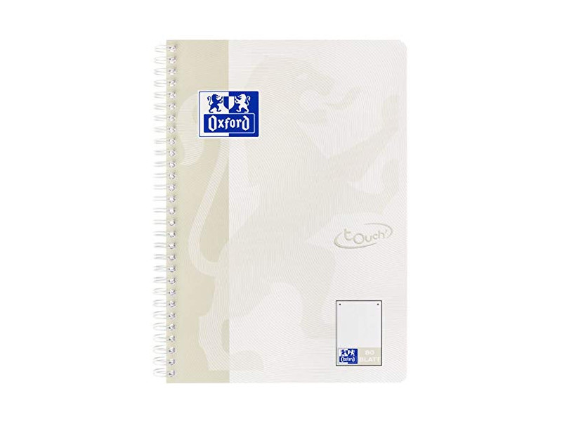 Oxford Cahier spiralé Touch, B5, pointillé, 160 pages