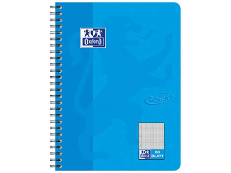 Oxford Cahier spiralé Touch, B5, pointillé, 160 pages