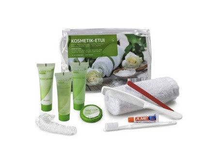 Lifemed Kit cosmétique de voyage, 10 pièces, dans un étui