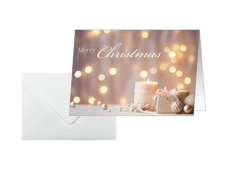 sigel Carte de Noël 'Golden Glow', A6 paysage (A5)