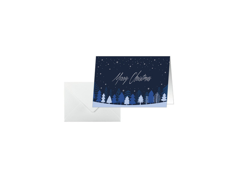 sigel Carte de Noël 'Snowflake Serenity', A6 paysage (A5)