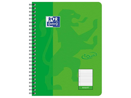 Oxford Cahier spiralé Touch, B5, pointillé, 160 pages