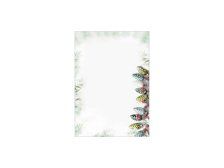 sigel Papier à motif de Noël 'Golden Glow', A4