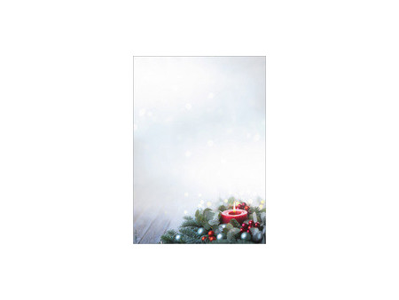 sigel Papier à motif de Noël 'Candlelight Cheer', A4
