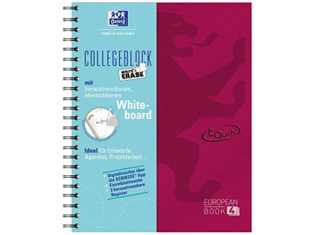Oxford Cahier Touch European Book 4 'Write & Erase', brun
