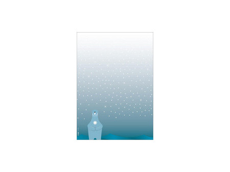 sigel Papier à motif de Noël 'Rustic White', A4