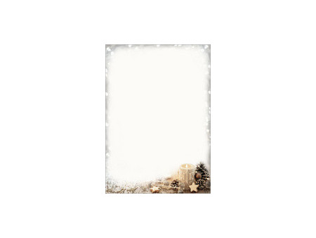sigel Papier à motif de Noël 'Rustic White', A4