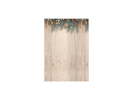 sigel Papier à motif de Noël 'Rustic White', A4
