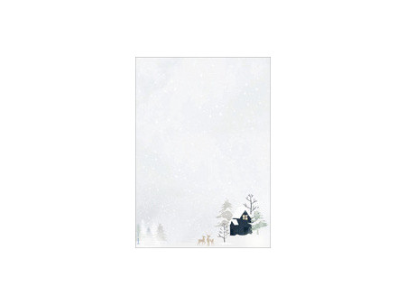 sigel Papier à motif de Noël 'Rustic White', A4