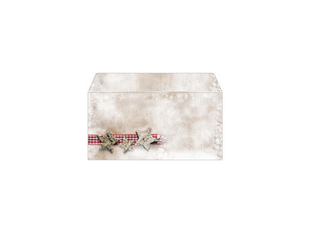 sigel Enveloppe à motif de Noël 'Rustic White', DL