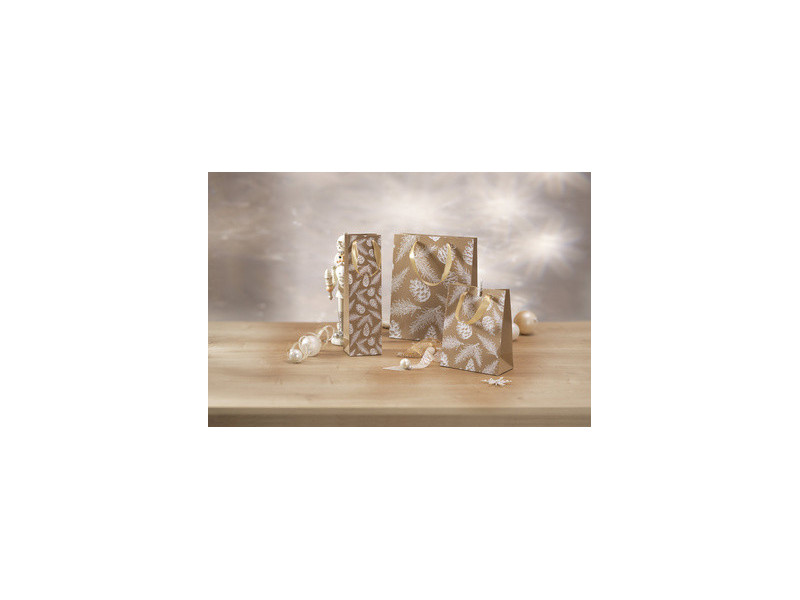 sigel Sac cadeau pour bouteille Pine cones and pine branches