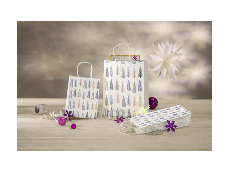 sigel Sac cadeau pour bouteille Pine Trees