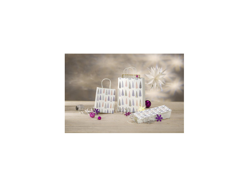 sigel Sac cadeau pour bouteille Pine Trees