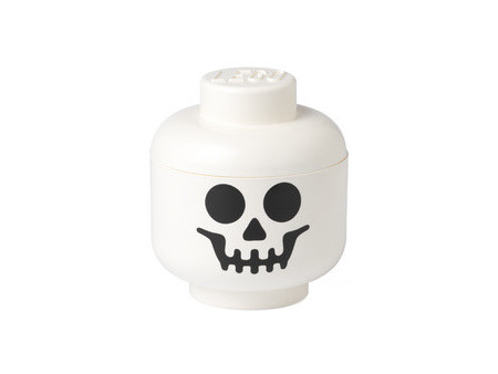 LEGO Boîte en forme de tête STORAGE HEAD ZOMBIE, L, gris