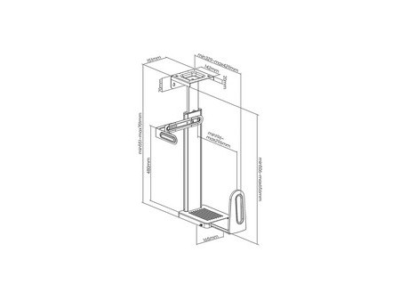 LogiLink Support pour ordinateur, sous table ou mural, noir