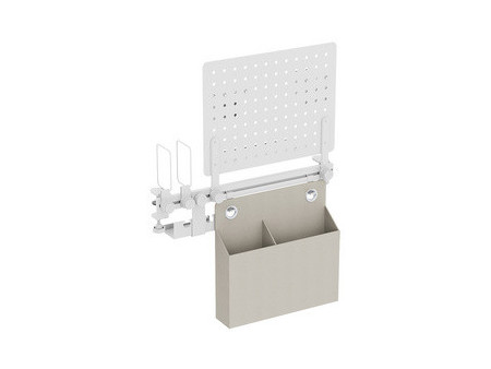 LogiLink Organiseur de bureau avec panneau perforé, blanc
