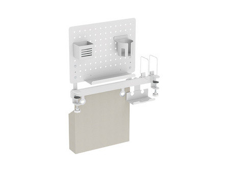 LogiLink Organiseur de bureau avec panneau perforé, blanc