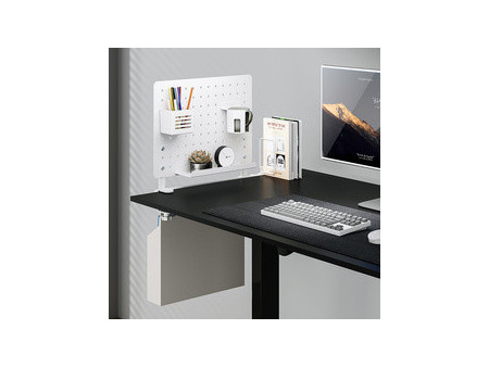 LogiLink Organiseur de bureau avec panneau perforé, blanc