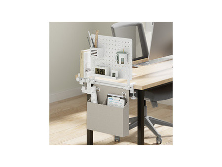 LogiLink Organiseur de bureau avec panneau perforé, blanc