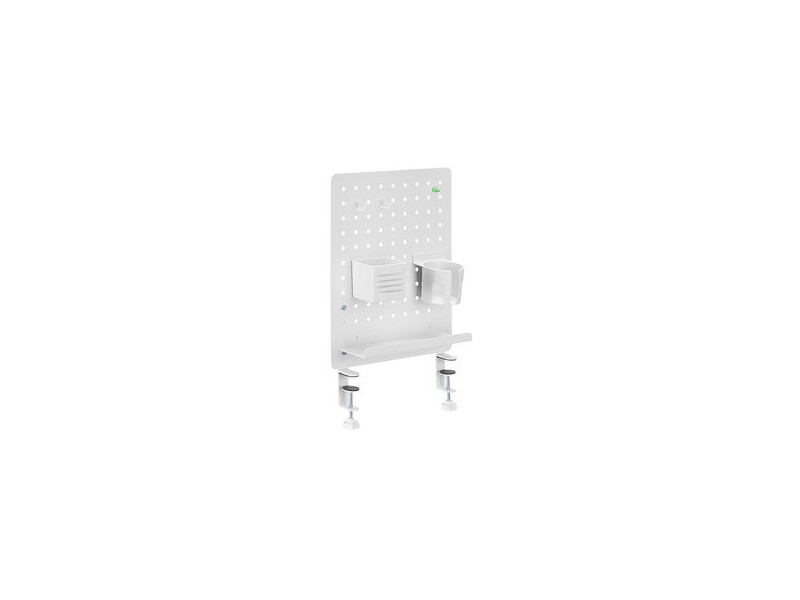 LogiLink Organiseur de bureau avec panneau perforé, blanc