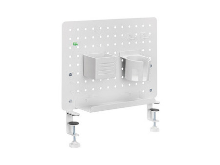 LogiLink Organiseur de bureau avec panneau perforé, blanc
