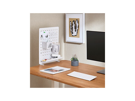LogiLink Organiseur de bureau avec panneau perforé, blanc