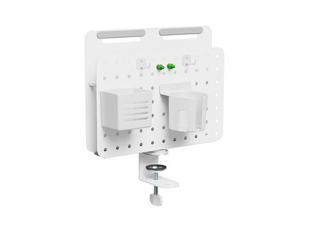LogiLink Organiseur de bureau avec panneau perforé, blanc