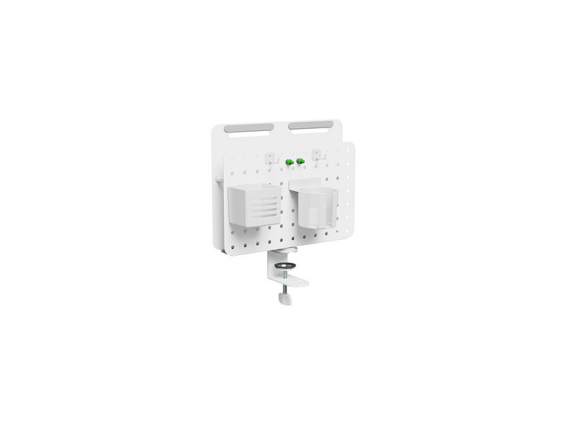 LogiLink Organiseur de bureau avec panneau perforé, blanc