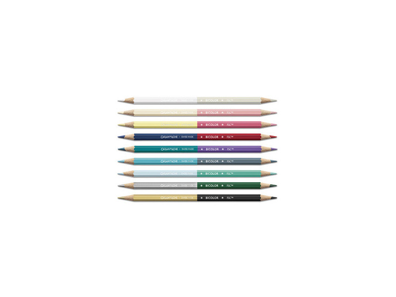 CARAN D'ACHE Crayons de couleur BICOLOR ALPINE FROST, set