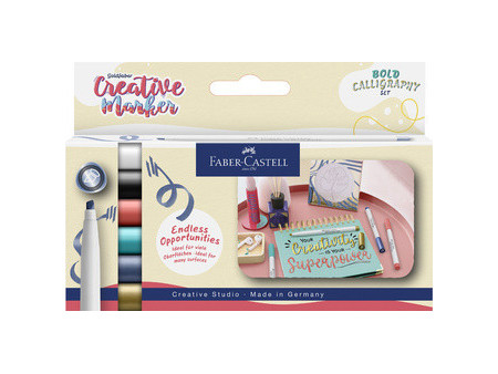 FABER-CASTELL Creative Marker GOLDFABER, étui de 6