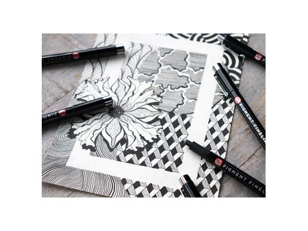 ROYAL TALENS Feutre Pigment Fineliner Fine, set de 3, noir