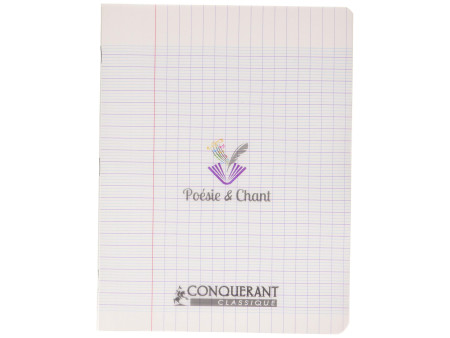 CONQUERANT CLASSIQUE Cahier de Poésie & Chant, 170 x 220 mm