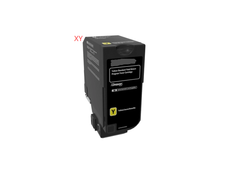 Toner compatible Lexmark 75M2XY0  - Jaune - 11.700 pages