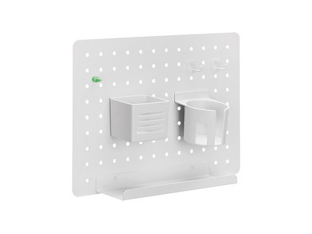 LogiLink Organiseur de bureau avec panneau perforé, blanc