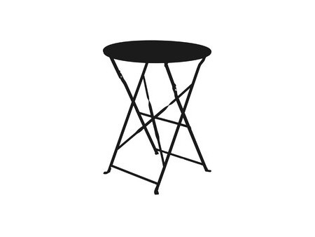 PAPERFLOW Table d'extérieur pliante EDEN, rond, blanc