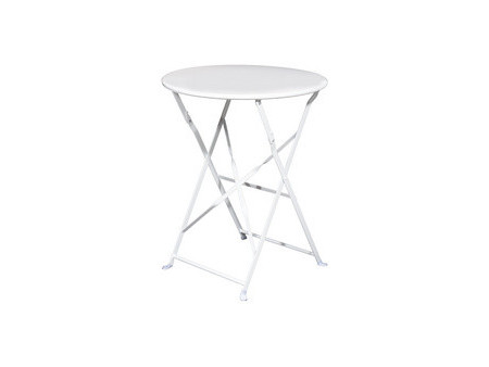 PAPERFLOW Table d'extérieur pliante EDEN, rond, blanc