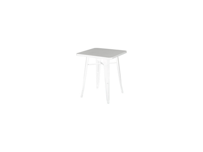 PAPERFLOW Table d'extérieur URBAN, 600 x 600 mm, blanc