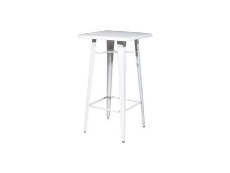 PAPERFLOW Table haute d'extérieur URBAN, 600 x 600 mm, blanc