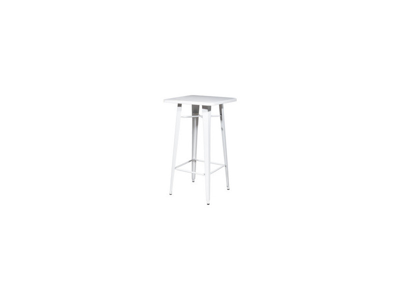 PAPERFLOW Table haute d'extérieur URBAN, 600 x 600 mm, blanc