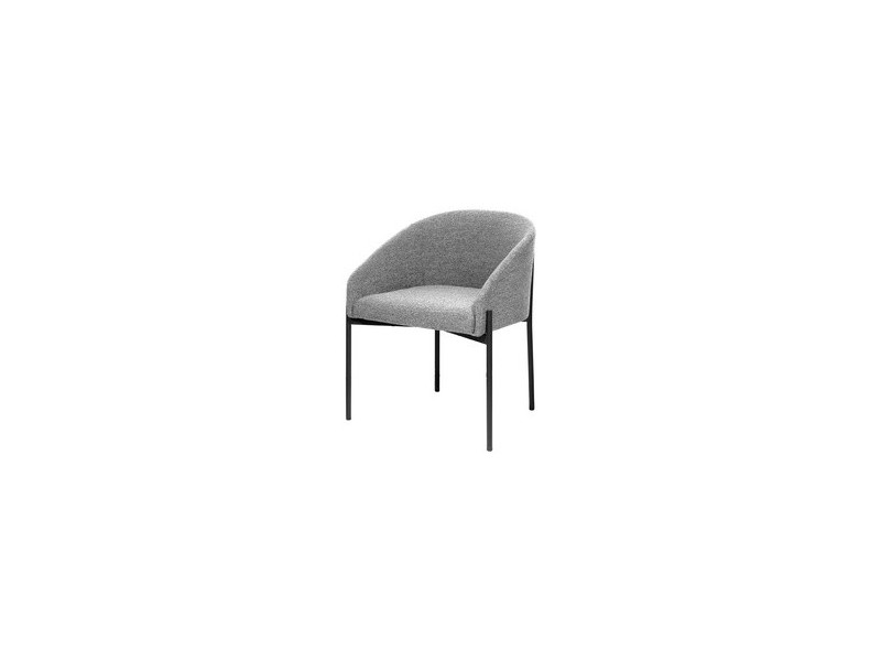 PAPERFLOW Fauteuil visiteur MILO, gris