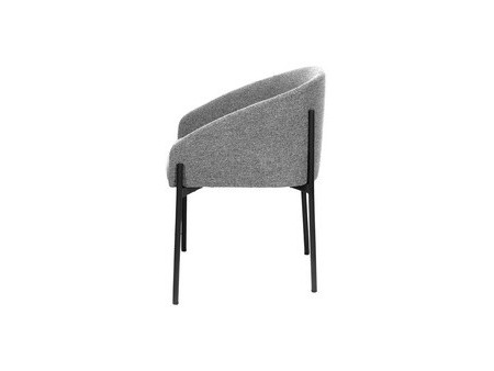 PAPERFLOW Fauteuil visiteur MILO, gris
