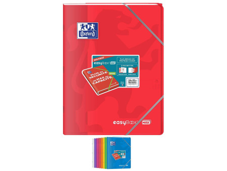 Oxford Cahier piqûre EasyBOOK MAX, 240 x 320 mm, assorti