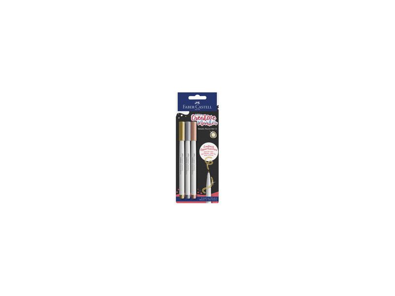 FABER-CASTELL Creative Marker GOLDFABER, blister de 3