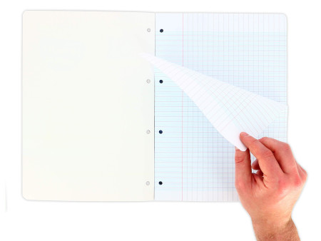 Oxford Bloc de feuilles simples perforées, A4, seyès