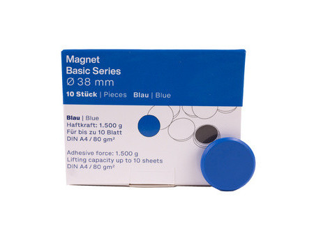 magnetoplan Aimant rond 'Basic', 24 mm, blanc